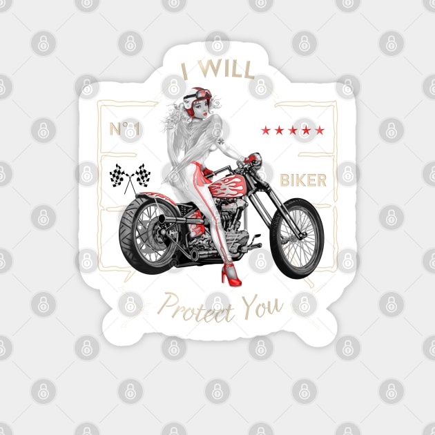 Biker Angel Sticker by 3vaN